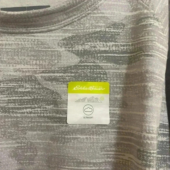 Eddie Bauer Ultra Soft Sweatshirt Camo Grey Size Xxl NWT - Picture 7 of 13
